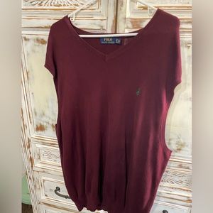 Burgundy polo Ralph Lauren Sweater